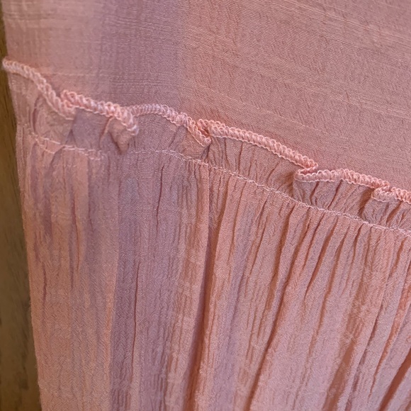 Light Pink Sleeveless Tiered Maxi Dress - Picture 7 of 7